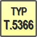 Piktogram - Typ: T.5366